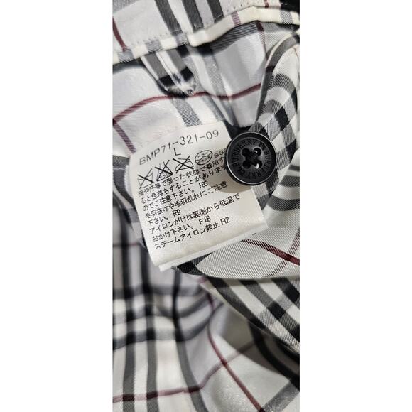 BURBERRY BLACK LABEL Velvet Napoleon Pea Coat Silver Button Men's - Picture 12 of 16